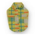 thumbnail image 1 of Vibrant Life Polyester Plaid Dog Polo Shirt, Yellow, Medium, 1 of 3
