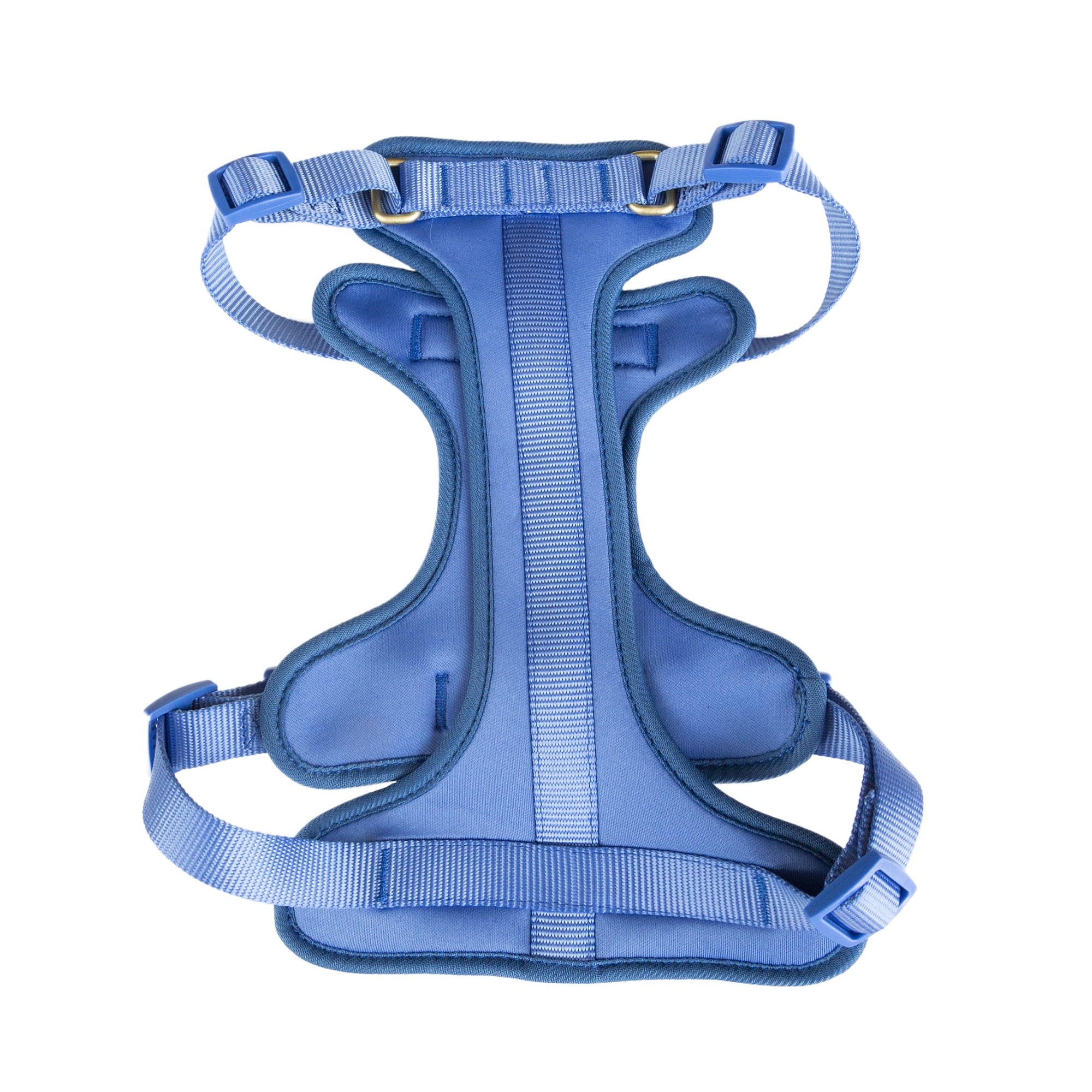 Vibrant Life Polyester Plain Walking Dog Harness, Blue, Size Small (15" to 20" Chest Size)