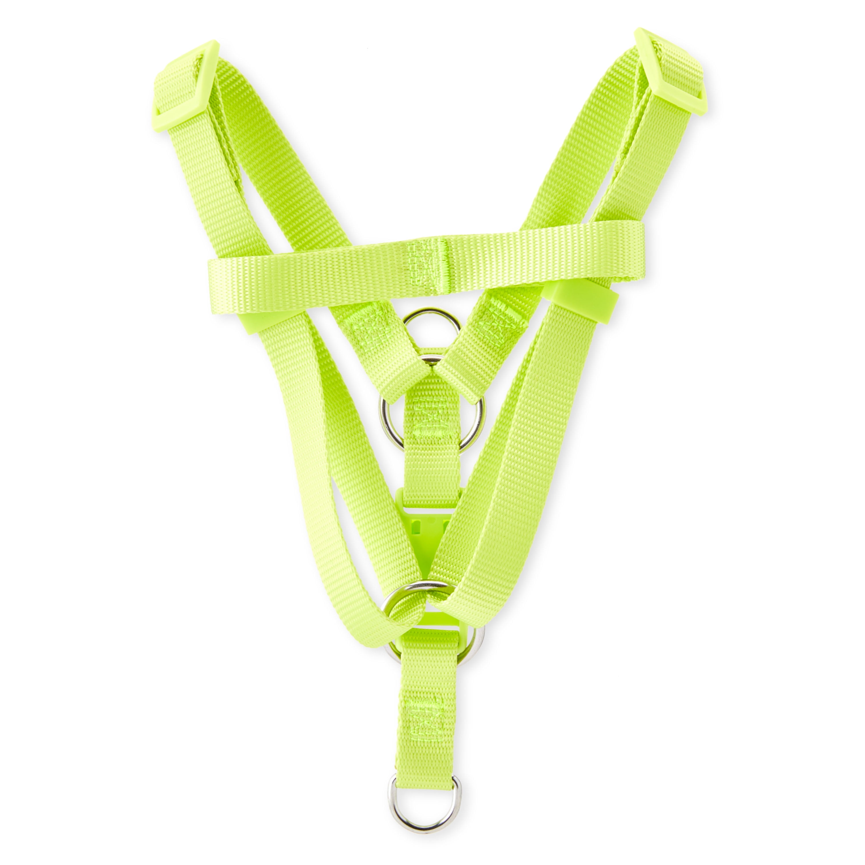 Vibrant Life Polyester Stepin Dog Harnesses, Neon Yellow, M (16"18