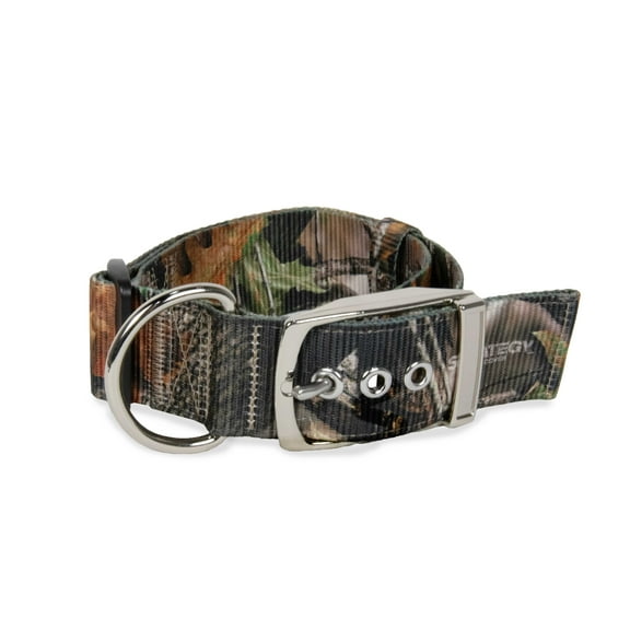 Vibrant Life Polyester Strategy Graph x Camo Fashion Dog Collar, Metal Buckle, Brown, Extra Large