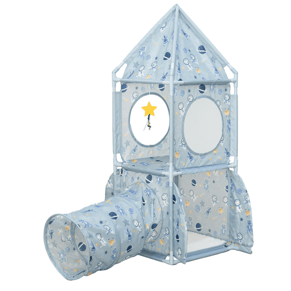 Vibrant Life Pop Open Space Rocket Cat Tower, Blue, O/S