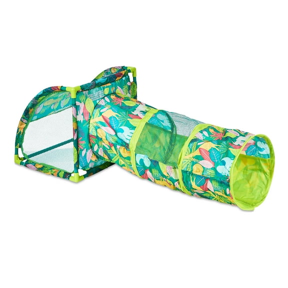 Vibrant Life Portable Jungle Party Cove & Cat Tunnel, Multicolored