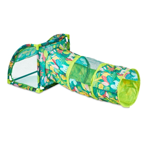 Vibrant Life Portable Jungle Party Cove & Cat Tunnel, Multicolored