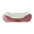 thumbnail image 1 of Vibrant Life Small Cuddler Pet Bed, Pink and White, 24" x 18", 1 of 6