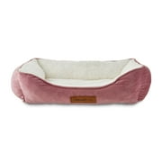 Vibrant Life Premium Cuddler Pet Bed, Pink & White, 1 Count