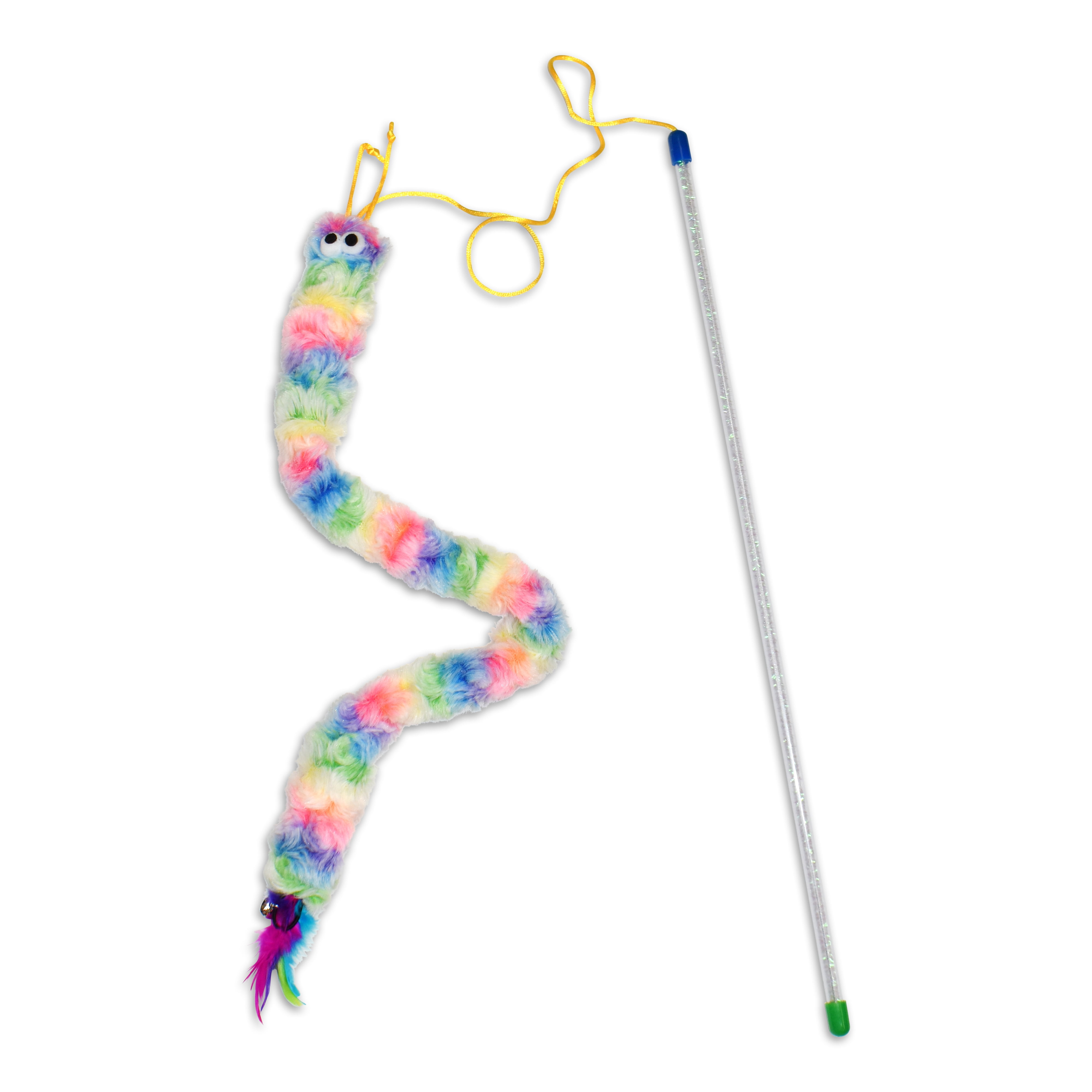 Vibrant Life Catnip Rainbow Wand Teaser Cat Toy, 23"