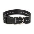 thumbnail image 1 of Vibrant Life Reflective Polyester Adjustable Dog Collar, Black, Medium, 1 of 5