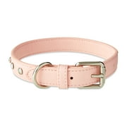 Vibrant Life Rhinestone Studded Adjustable Dog Collar, Pink, M