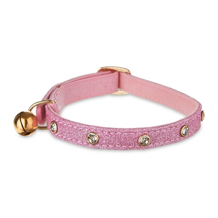 Vibrant Life, Rhinestone Gem Breakaway Fashion Cat Collar, Pink, OS