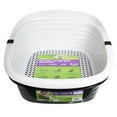 thumbnail image 1 of Vibrant Life Sifting Cat Litter Box, 2 Open Top Plastic Cat Litter Pans and Cat Litter Tray, Large, Black, 1 of 16