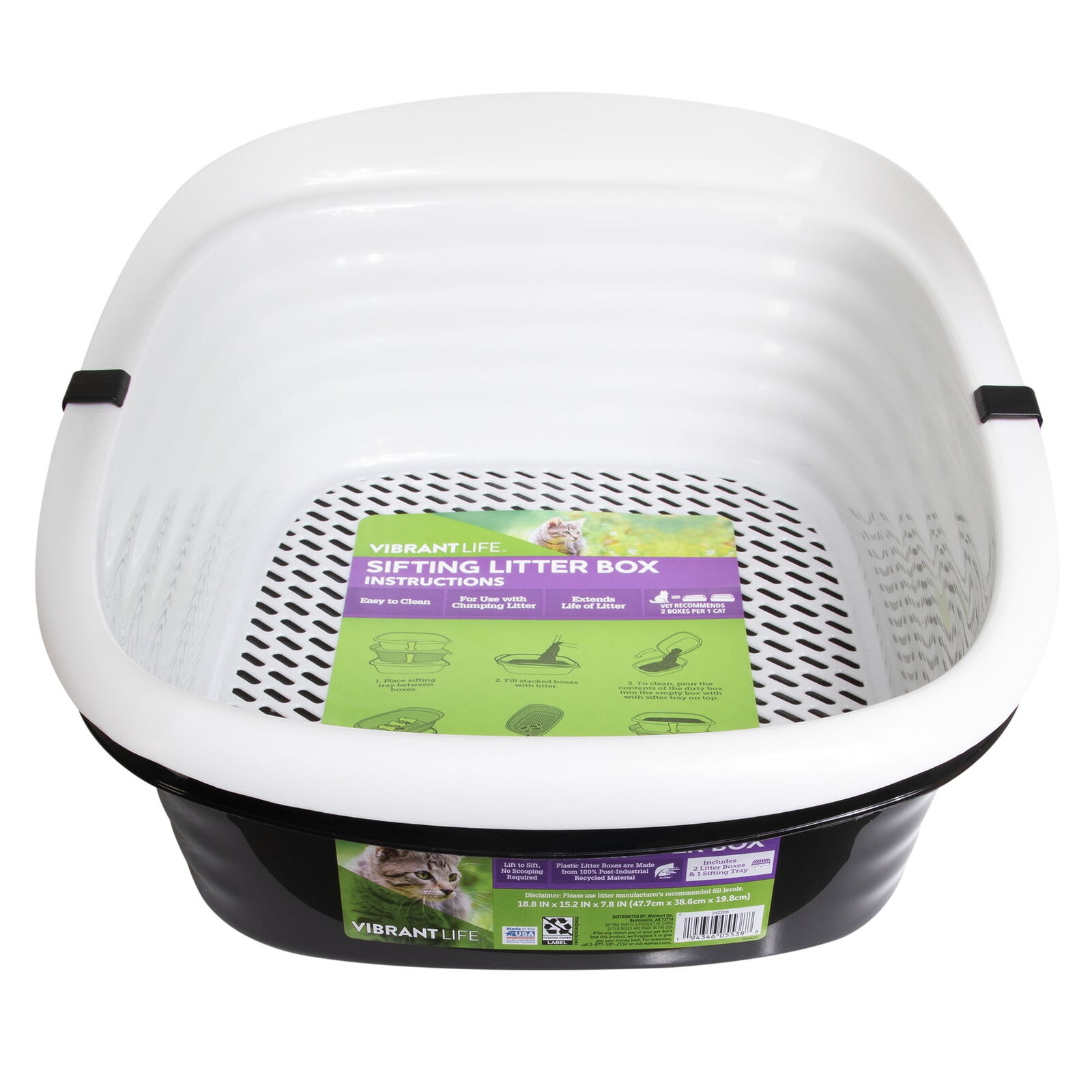Vibrant Life Sifting Cat Litter Box