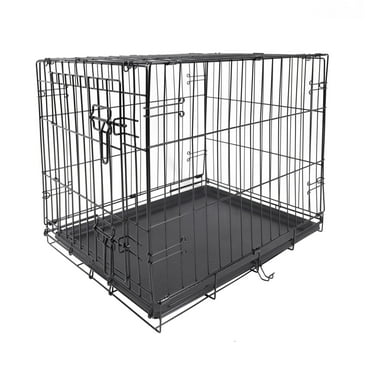 Vibrant Life Single-Door Folding Dog Crate with Divider, 24"