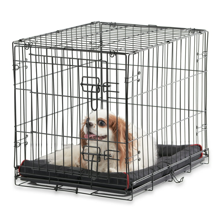 24 Collapsible Dog Crate for Small Dogs, 3-Door Folding Soft Travel Dog  Kennel