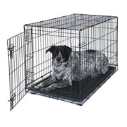 Vibrant Life Foldable 36" Wire Crate for Dogs with Divider and Leak-Proof Tray