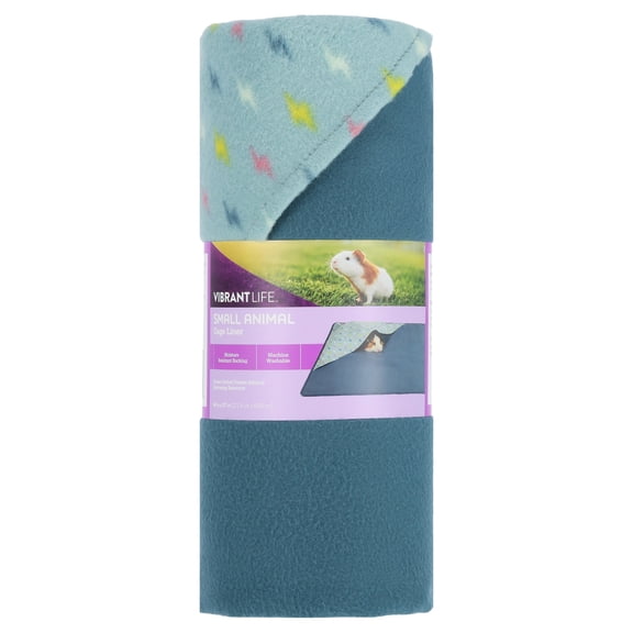 Vibrant Life Small Animal Cage Liner, Blue, 48" x 27"