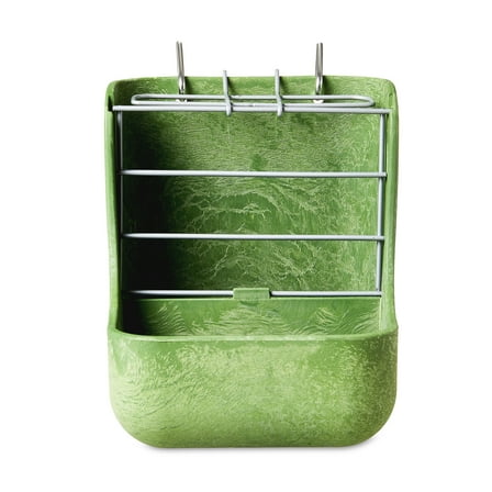 Vibrant Life Small Animal Plastic Hay and Food Bin, Green