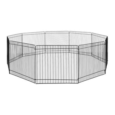 Vibrant Life Small Animal Steel Wire Playpen, Black, 9 in