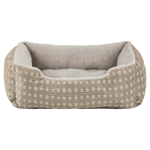 Vibrant Life Small Cuddler Style Pet Bed, Tan, 15" x 19"