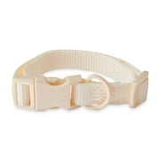 Vibrant Life Solid Adjustable Dog Collar, Cream, SM