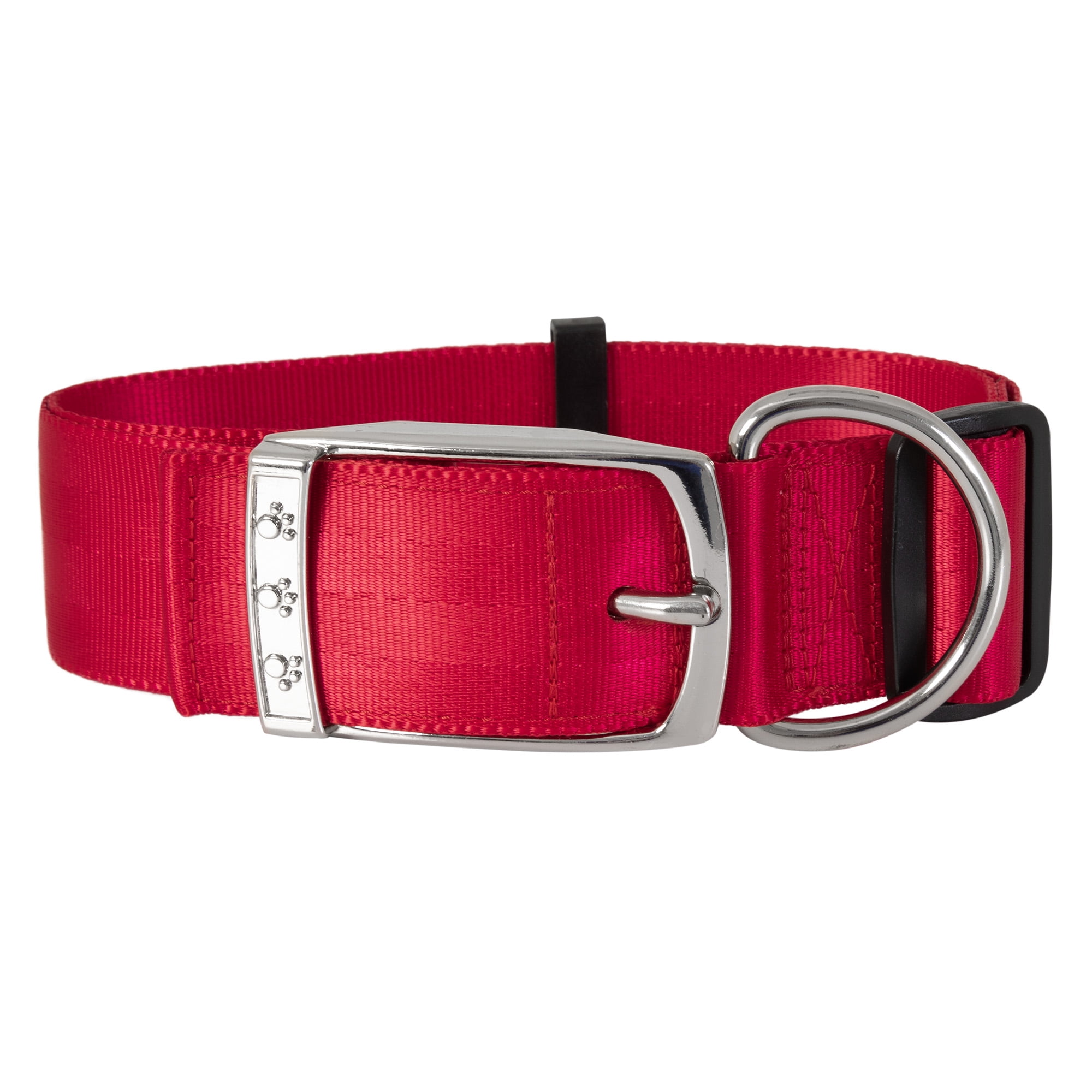 Vibrant Life Solid Metal Buckle Dog Collar Red Extra Large XL Walmart