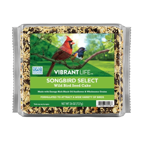 Vibrant Life Songbird Select Wild Bird Seed Cake, 26 oz