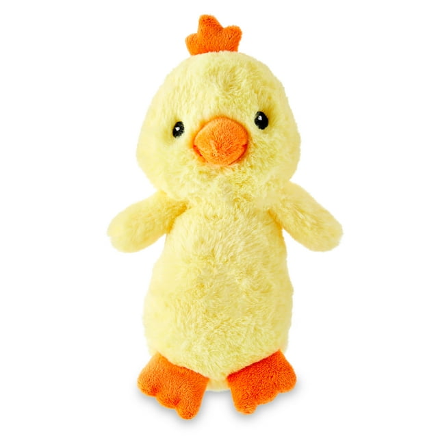 Vibrant Life Spring 9 inch Squeaky Stuffed Yellow Plush Duck Dog Toy