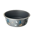 thumbnail image 1 of Vibrant Life Stainless Steel Doggie Faces Bowl, Blue, Large, 1 of 7