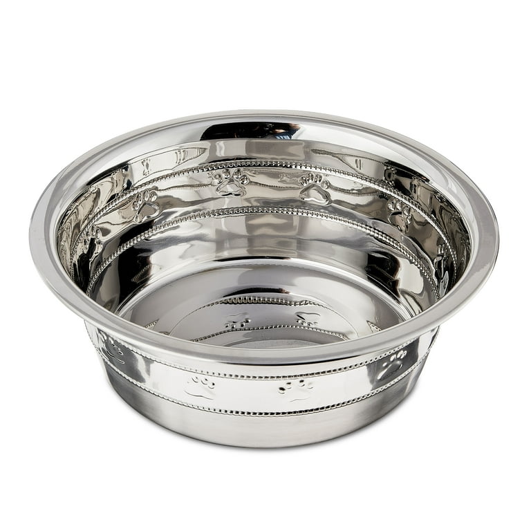 https://i5.walmartimages.com/seo/Vibrant-Life-Stainless-Steel-Paw-Beads-Imprint-Dog-Bowl-Small_54ae839d-14e5-4d2d-bfab-1c745c300eba.45342ee71322f2d5d66a14a99c237143.jpeg?odnHeight=768&odnWidth=768&odnBg=FFFFFF