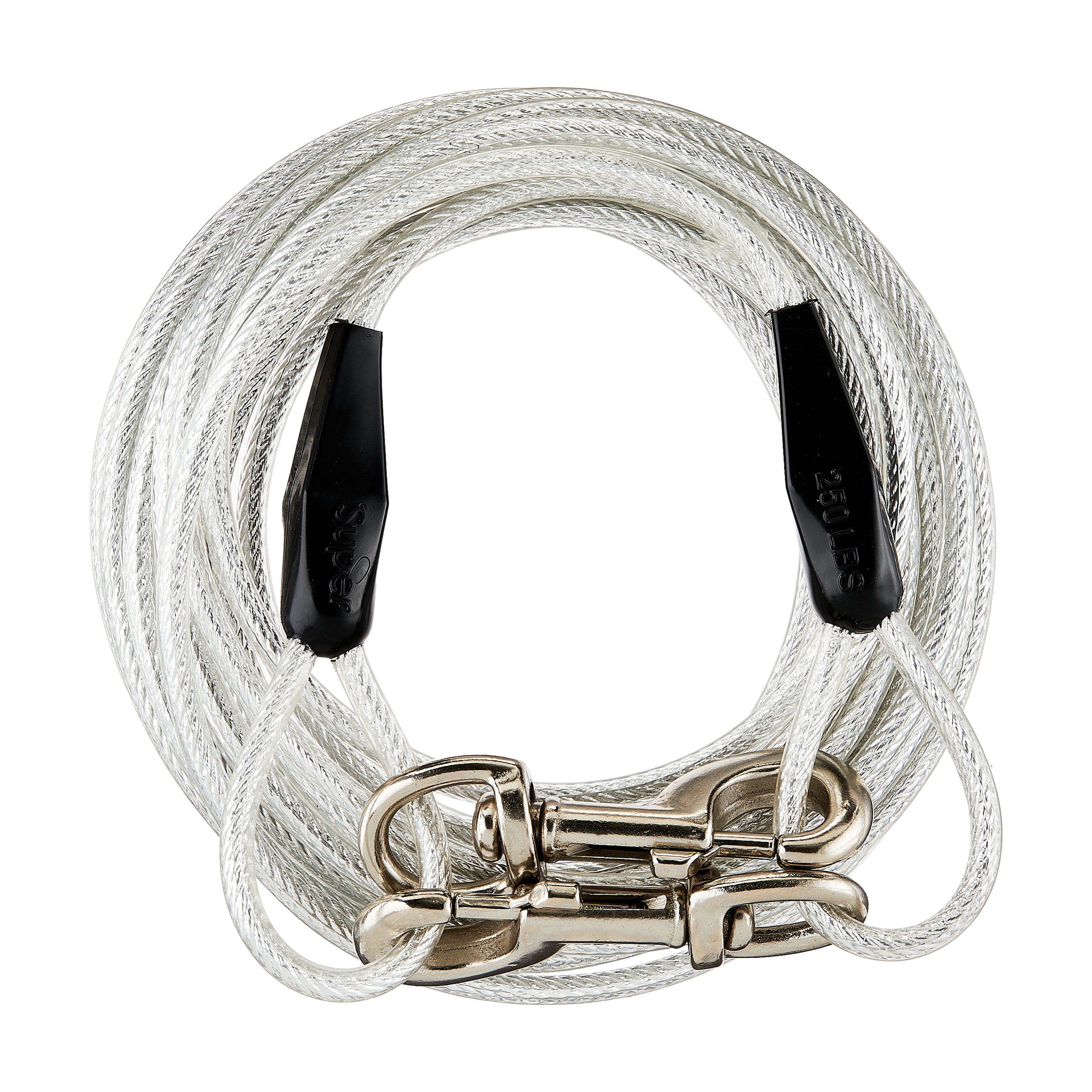 Vibrant Life Super 40 ft Reflective VinylCovered TieOut Cable for Dogs up to 250 lbs