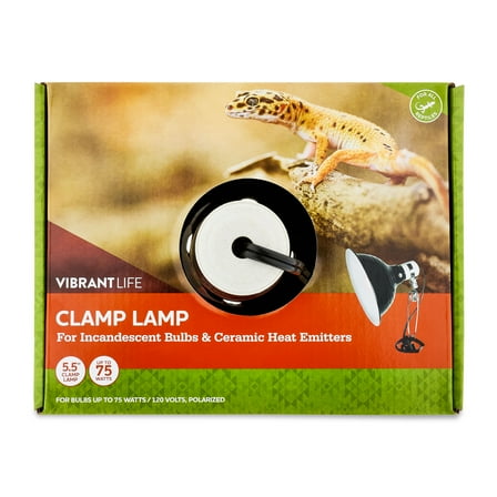 Vibrant Life Reptile Terrarium Clamp Lamp with On/Off Switch, 5.5"