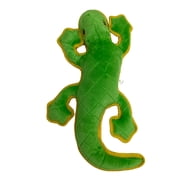 Vibrant Life Green Iguana Plush Dog Toy with Squeaker, Chew Level 4