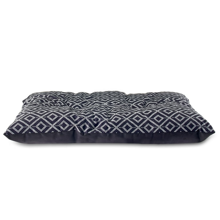 Vibrant Life Tufted Pillow Dog Pet Bed, Medium, Black, 27
