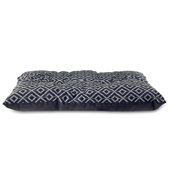 Vibrant Life Medium Dog Bed, Plush Pillow Bed For Medium Breeds, Medium, 36" x 26", Black