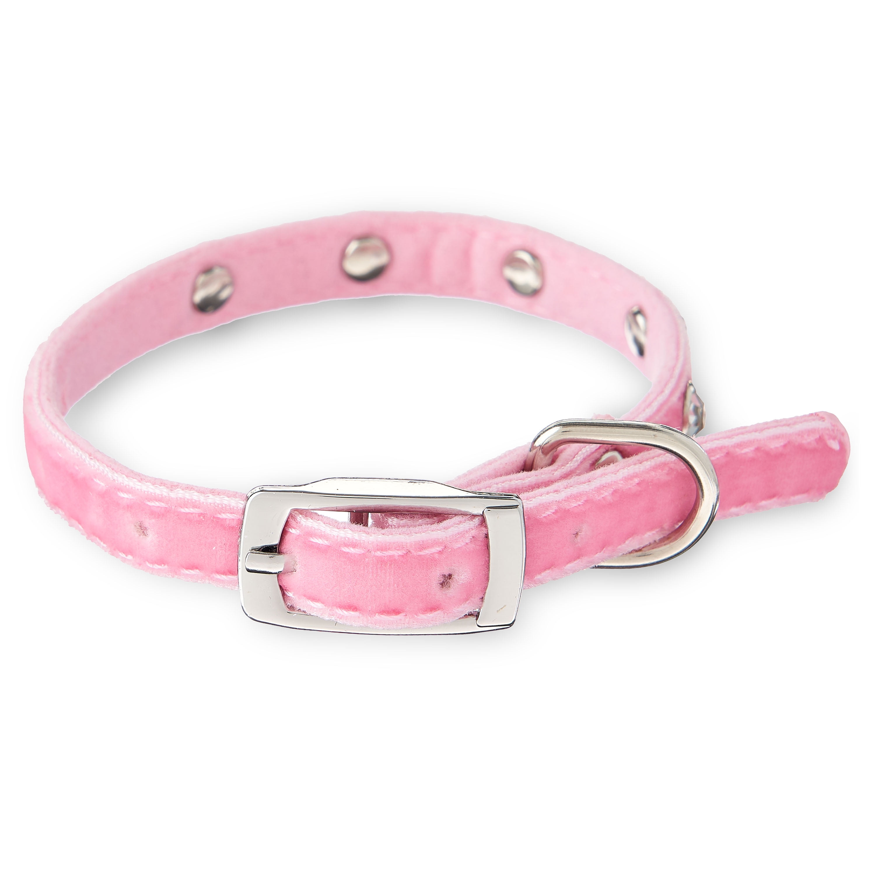 Pet Artist Cute Girl Rhinestone Suede Dog Collar for Small  Dogs Cats,Soft Flower Dog Collar,Pink Collar and Leash Set, XS:Neck  7.5-10(19-25cm),Matching Leash Length :4 ft 120cm : Pet Supplies