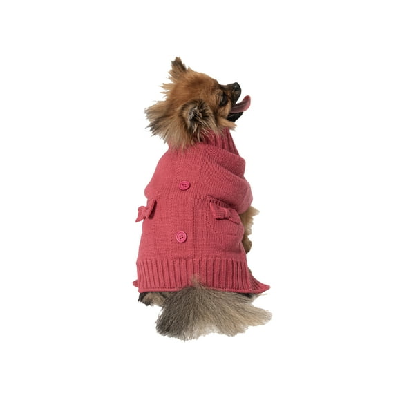 Vibrant Life Halloween Sweater for Dogs & Cats, Bows, Pink, Extra Small