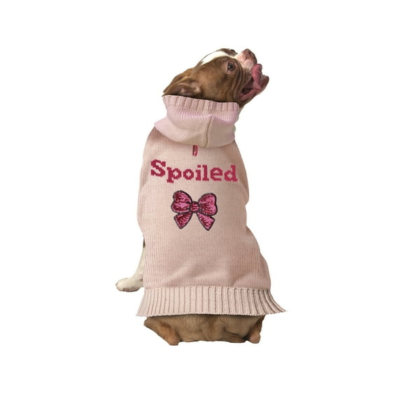 Vibrant Life Spoiled Dog & Cat Hooded Sweater, Pink, S, among other Jack Russell Terrier, Pug, Shih Tzu