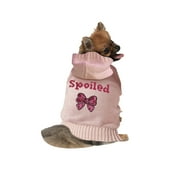 Vibrant Life Halloween Hooded Sweater for Dog & Cats, Spoiled, Pink, Small