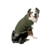 Vibrant Life Halloween Hooded Sweater for Dogs & Cats, Waffle Knit, Green, Extra Small
