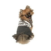 Vibrant Life Halloween Sweater for Dogs & Cats, Sweater Weather, Brown, Extra Small