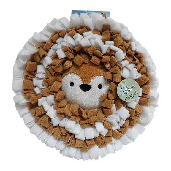Vibrant Life Wildlife Snuffle Fox Mat 10inch, Dog Toy, Chew Level 3, Polyester