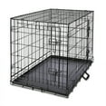 thumbnail image 1 of Vibrant Life Wire Dog Crate, Double-Door, Divider and Leak-Proof Tray, Metal, Foldable, Durable, Black, 36 in, 1 of 10