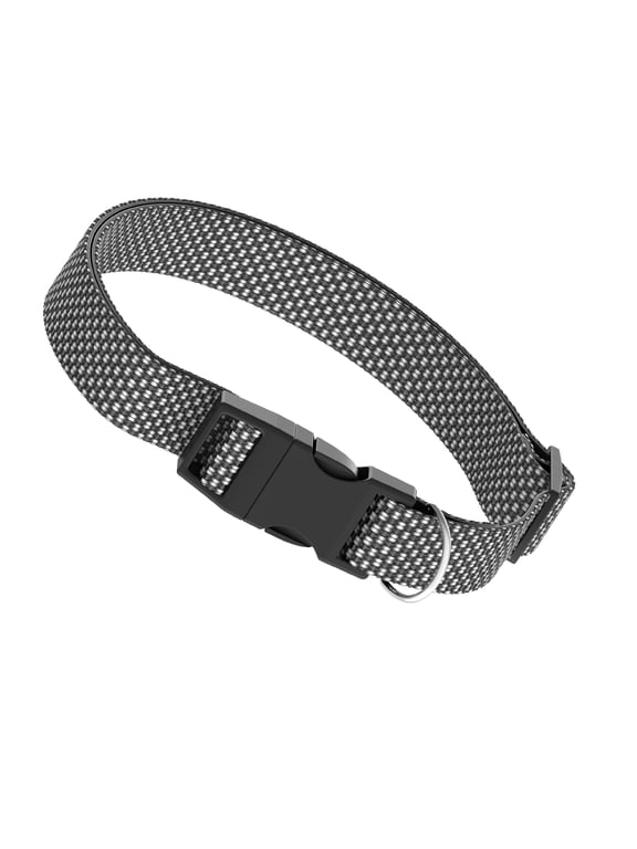 Padded Dog Collar, Gray, Large