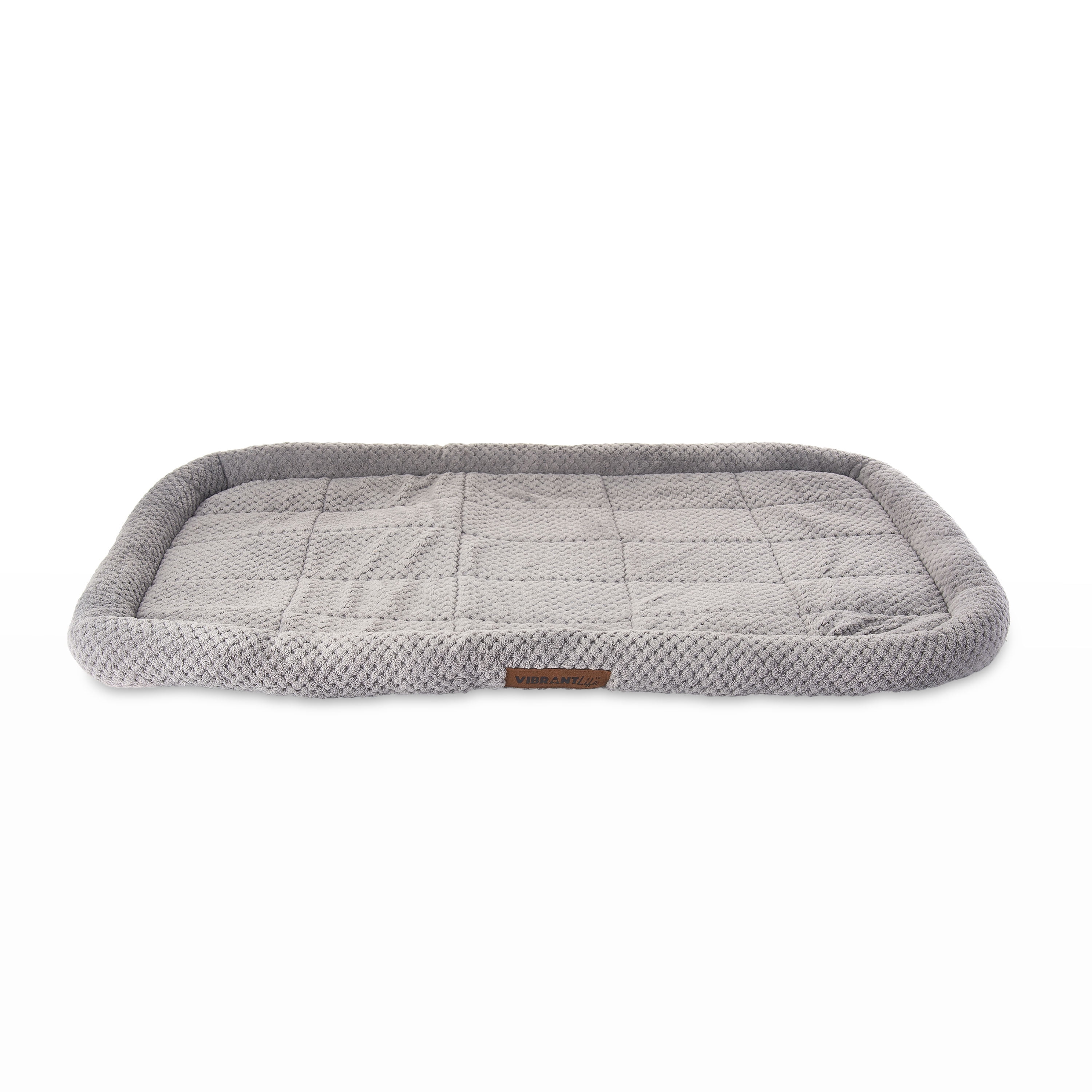 furrybaby Dog Bed Mat Crate Mat with Anti-Slip Bottom Machine Washable Pet  Mattress for Dog Sleeping (XS 22x13'', Grey Mat)