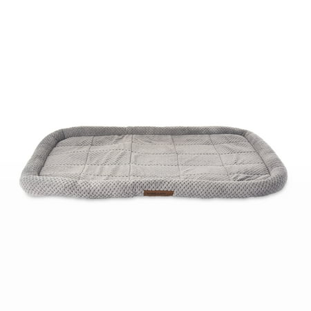 Vibrant Life X-Large Cozy Luxe Crate Mat Pet Bed, Gray