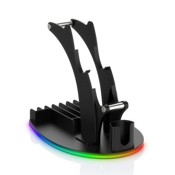 Vibrant Light Up Shelf Colorful Base Stand Holder Support For Game Consoles Controllers Card Box And Accessories Storage