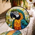 thumbnail image 1 of Vibrant Macaw Parrot Suncatcher, Glass Window Decor, 7.9 in, 1 of 3