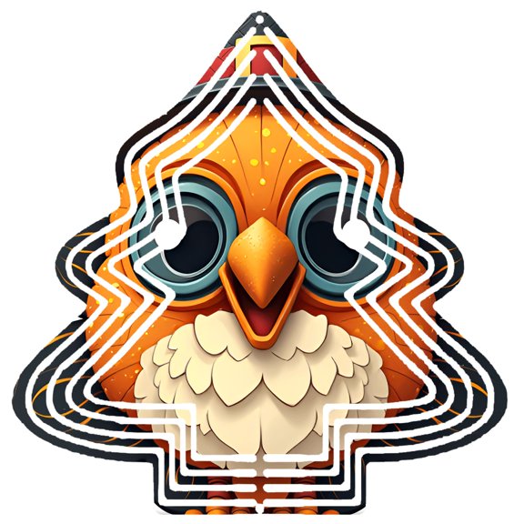 Vibrant Metal Hanging Christmas Tree Wind Spinner - Colorful Geometric Design for Festive Garden Decor Perfect for Yard Display