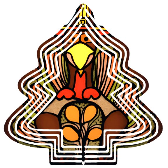 Vibrant Metal Hanging Christmas Tree Wind Spinner - Geometric Layered Design for Festive Garden Decor Perfect for Yard Display