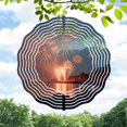 thumbnail image 1 of Vibrant Metal Hanging Wind Spinners & Chimes - Artistic Circular Patterns for Yard & Garden Decor Reflective & Colorful Design, 1 of 6