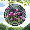 thumbnail image 1 of Vibrant Metal Hanging Wind Spinners & Chimes - Circular Pattern Design for Yard & Garden Decor Eye - Catching & Elegant, 1 of 6